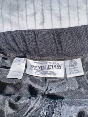 Vintage Pendleton Black Virgin Wool Pants